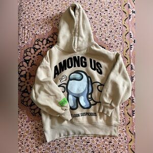 💛ZARA Kids Among Us Hooded Sweatshirt. Size 9. Fits 7.